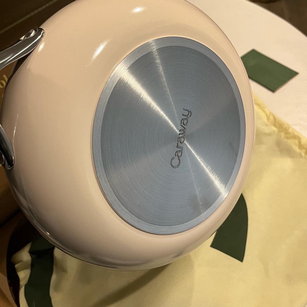 Caraway Home 10.5” Fry Pan Cream New in Box Nonstick Ceramic Cookware